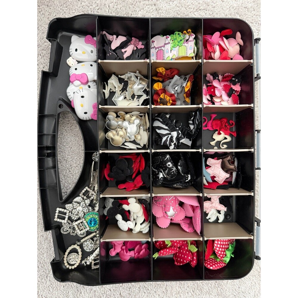 Crafting Box Hair Accessories Necklace Jewelry Charms Baubles Craft Bundle